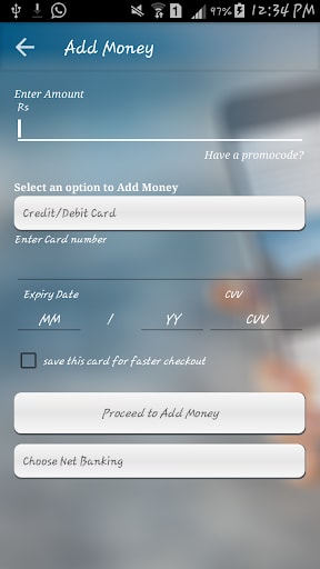 How to write requirement of an android app 9 add money